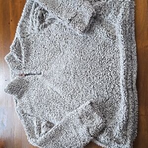 Weatherproof Vintage Half Zip Sherpa Sweatshirt Gray Size XXL